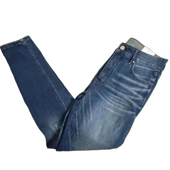 White House Black Market Women's High-Rise Skinny Jeans Size 8 Blue NWT - Picture 9 of 15